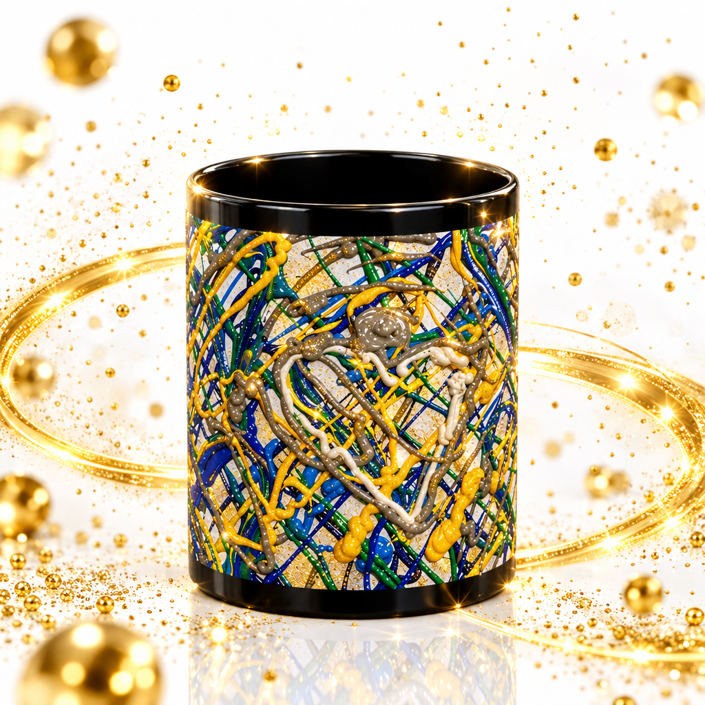 Coffee Mug — Gold Glitter