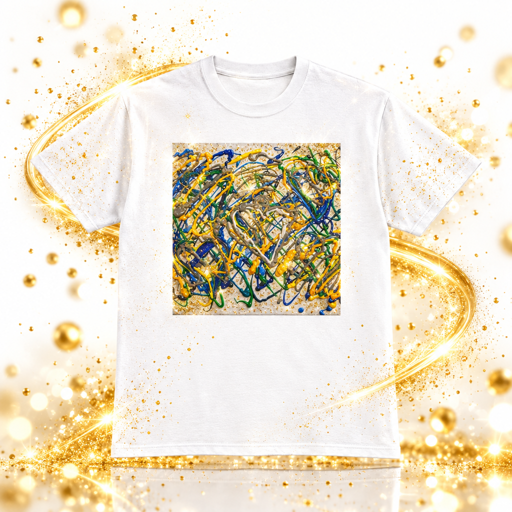 Heavy Cotton Tee — Gold Glitter