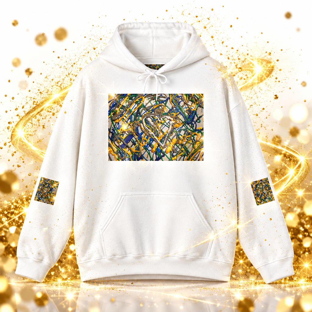 Hooded Sweatshirt — Gold Glitter